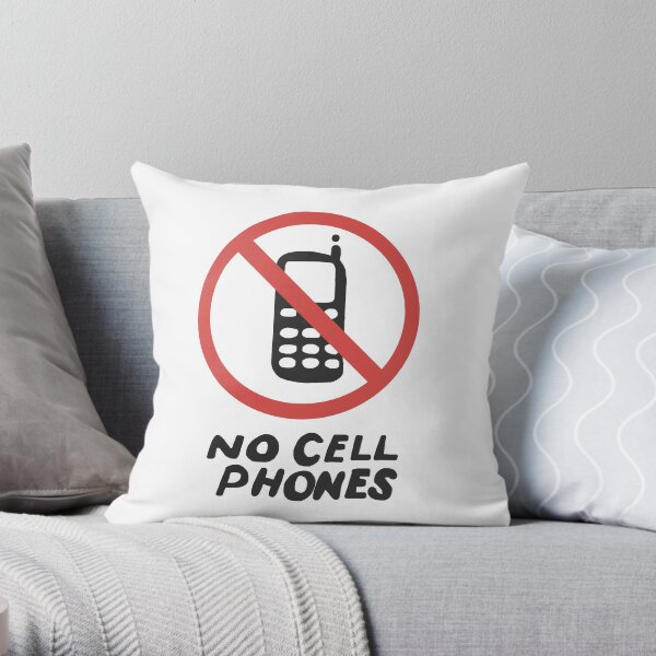 Lukes No hay señales de teléfonos celulares Cojín