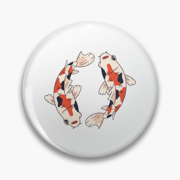 Item preview, Two koi carps swimming in a circle designed and sold by lsvds.