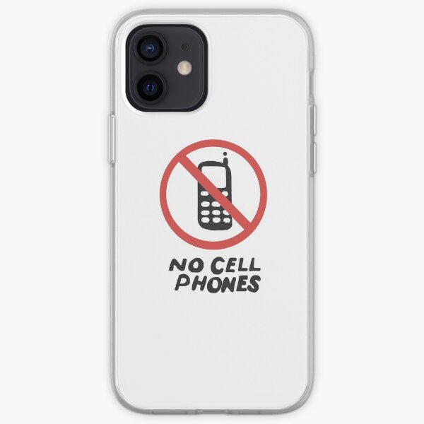 Lukes No Cell Phones Sign iPhone Soft Case