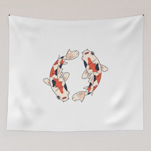 Item preview, Two koi carps swimming in a circle designed and sold by lsvds.