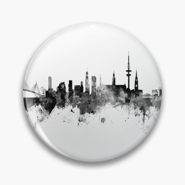 Artikelvorschau, Hamburg Germany Skyline entworfen und verkauft von ArtPrints.