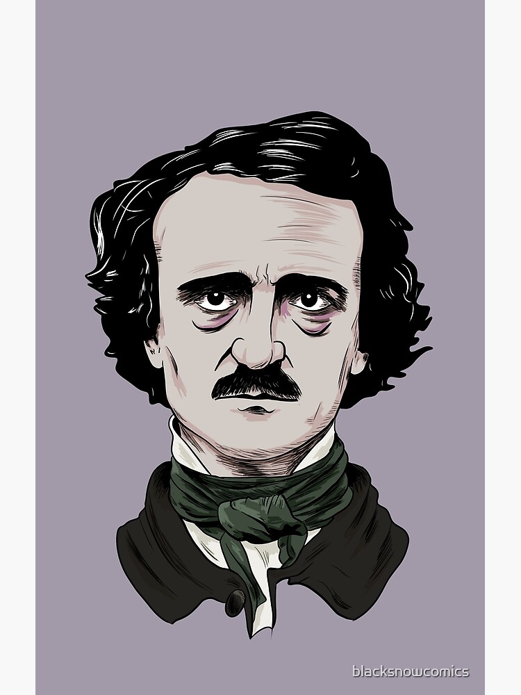 Edgar Allan Poe Caricature Poster