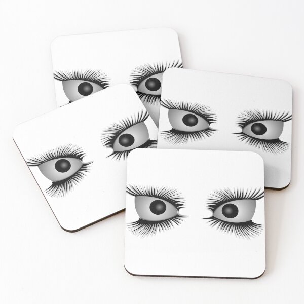 Item preview, Mad evil insane eyes with eyelashes drawn designed and sold by greengoodnich.
