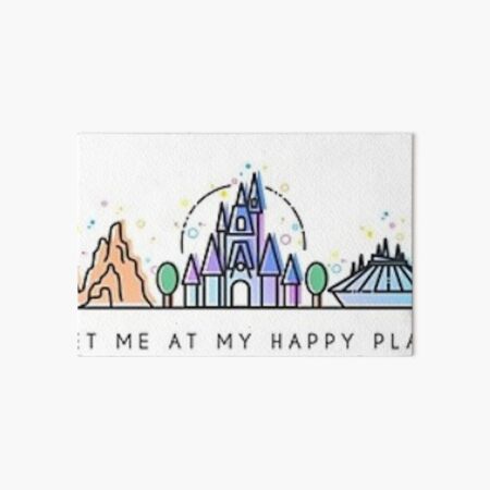 It S A Small World After All Colourful Castle Art Board Print By Tachadesigns Redbubble