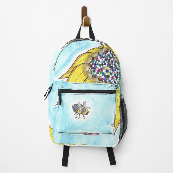 Item preview, Bees at Work in Blue designed and sold by The Rage Garden.