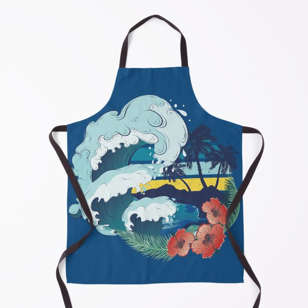 Item preview, Retro beach and ocean waves designed and sold by AnnArtshock.