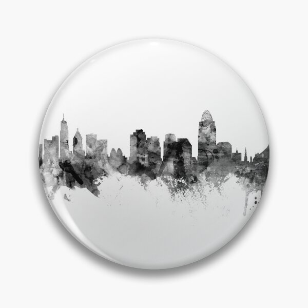 Aperçu de l'œuvre Cincinnati Ohio Skyline créée et vendue par ArtPrints.
