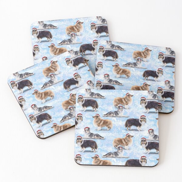 Item preview, The Christmas Shetland Sheepdog designed and sold by Elspeth Rose Design.