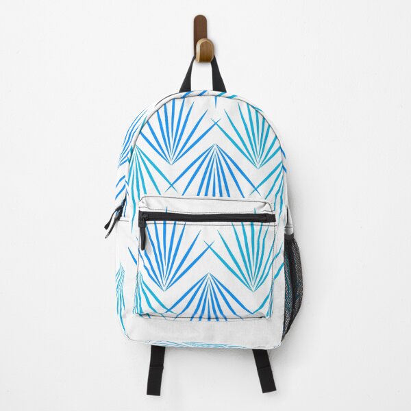 Item preview, abstract blue palms designed and sold by CREATINERY.