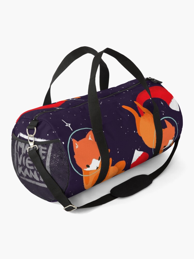 Thumbnail 2 of 3, Duffle Bag, Space Foxes designed and sold by Maike Vierkant.