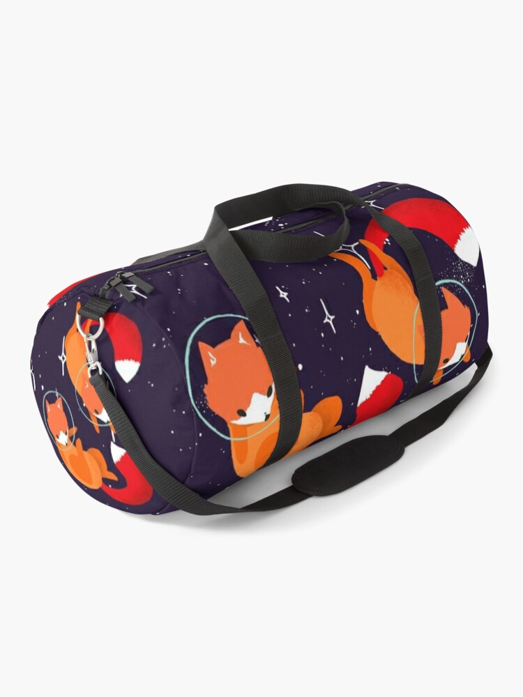 Thumbnail 1 of 3, Duffle Bag, Space Foxes designed and sold by Maike Vierkant.