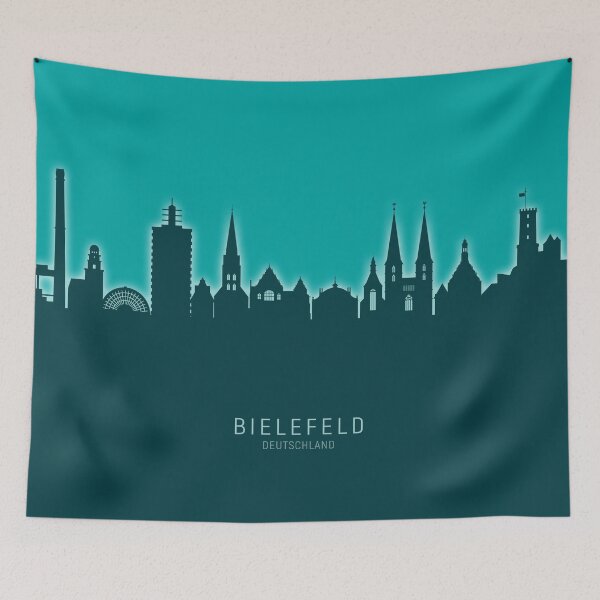 Item preview, Bielefeld Germany Skyline designed and sold by ArtPrints.