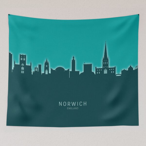 Item preview, Norwich England Skyline designed and sold by ArtPrints.
