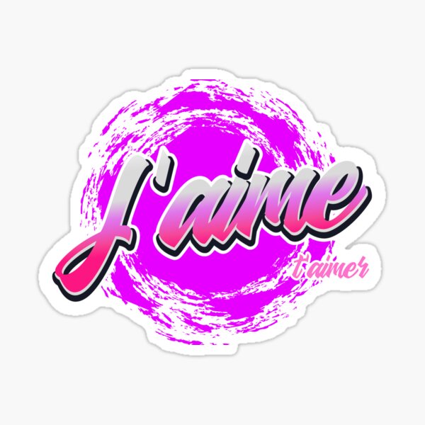 Aperçu de l'œuvre J'AIME T'AIMER-N°2. créée et vendue par Vinidal.