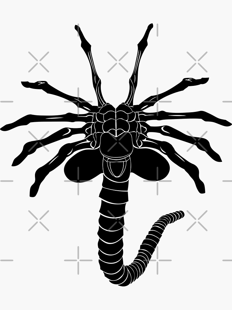 "Facehugger" Sticker by McPod Redbubble