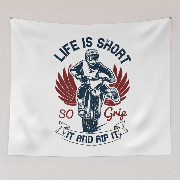 Item preview, Motorcross Racing | Life Is Short So Grip It And Rip It designed and sold by teamph.