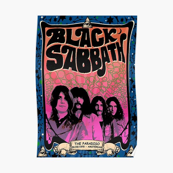 Paranoid Black Sabbath Poster