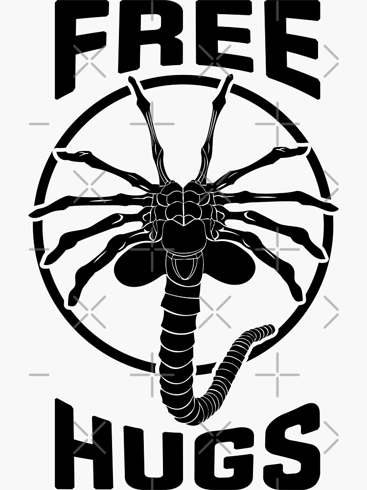 "Free Facehugger Hugs" Sticker for Sale by McPod Redbubble