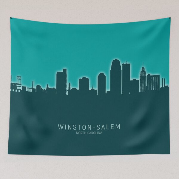 Artikelvorschau, Winston-Salem North Carolina Skyline entworfen und verkauft von ArtPrints.