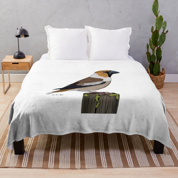 Item preview, Hawfinch bird drawing Nature Animal gift women girls men designed and sold by jz-birds.