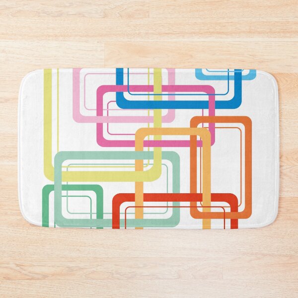 Item preview, abstract design multicolour rectangles designed and sold by CREATINERY.