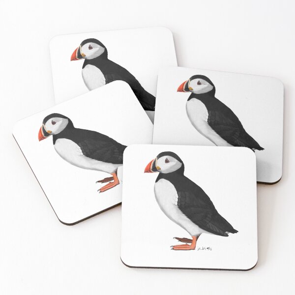 Item preview, Puffin bird drawing Nature Animal gift women girls men designed and sold by jz-birds.