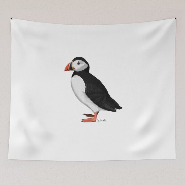 Item preview, Puffin bird drawing Nature Animal gift women girls men designed and sold by jz-birds.