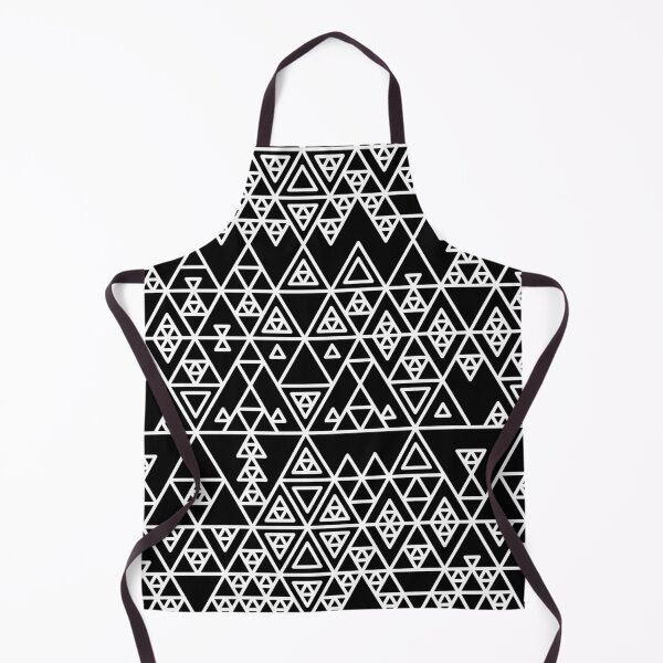 Item preview, Black and white line geometric aztec triangles pattern designed and sold by natalyon.