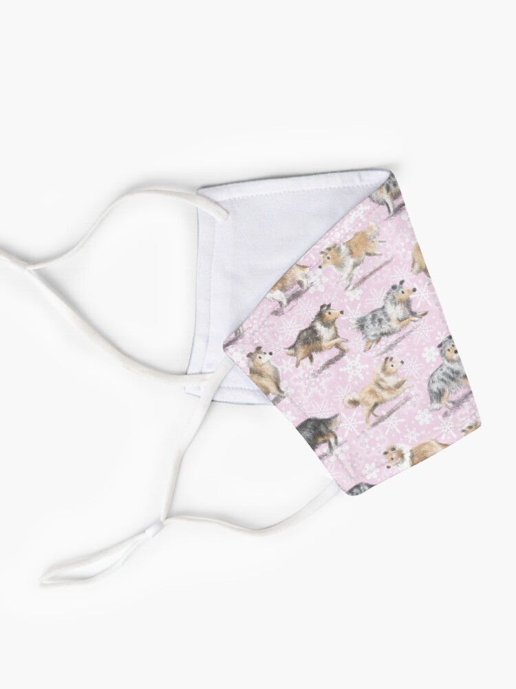 Alternate view of The Christmas Rough Collie (Pink) Mask
