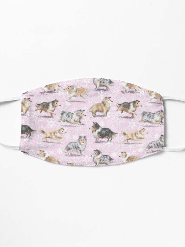 Alternate view of The Christmas Rough Collie (Pink) Mask