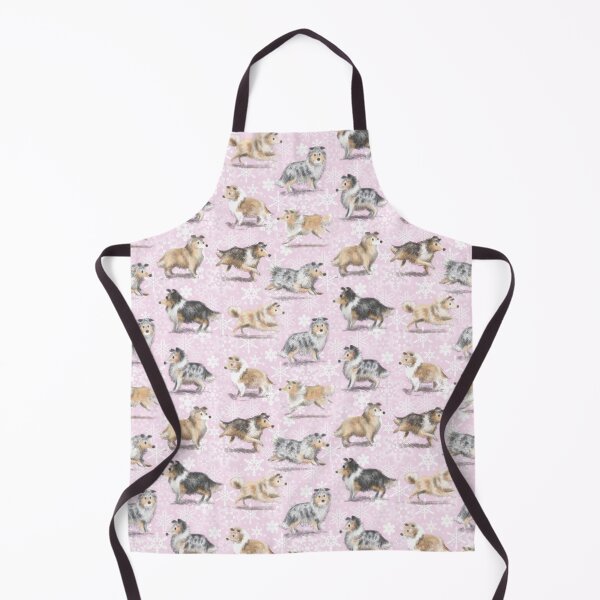 Item preview, The Christmas Rough Collie (Pink) designed and sold by Elspeth Rose Design.