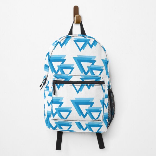 Item preview, geometric blue triangles design designed and sold by CREATINERY.