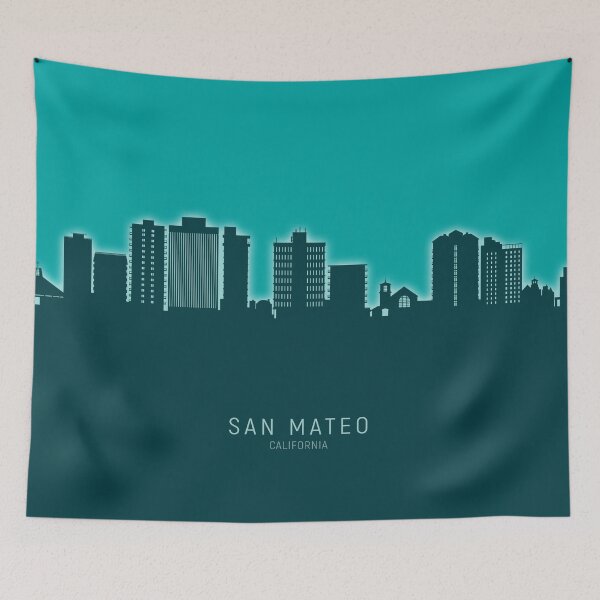Item preview, San Mateo California Skyline designed and sold by ArtPrints.