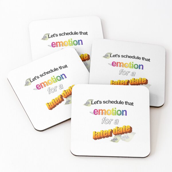 Item preview, lets schedule that emotion for later designed and sold by Ione Hutchinson.
