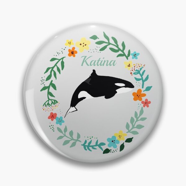 Item preview, Katina the killer whale flower wreath designed and sold by Animaldesigns24.