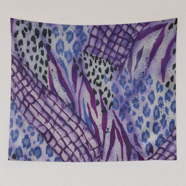 Item preview, Animal Skin Patchwork Abstract in Purples designed and sold by Leslie Rogers Todder.