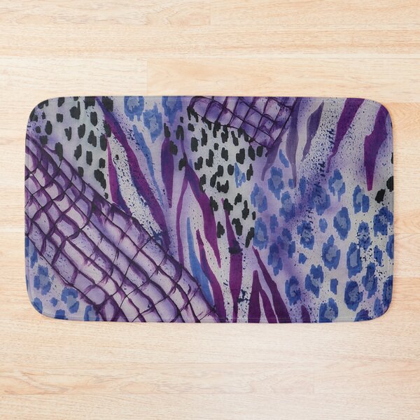 Item preview, Animal Skin Patchwork Abstract in Purples designed and sold by Leslie Rogers Todder.