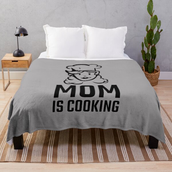 Item preview, Mom is Cooking Simple Chef hat home kitchen cook black designed and sold by quoteology.