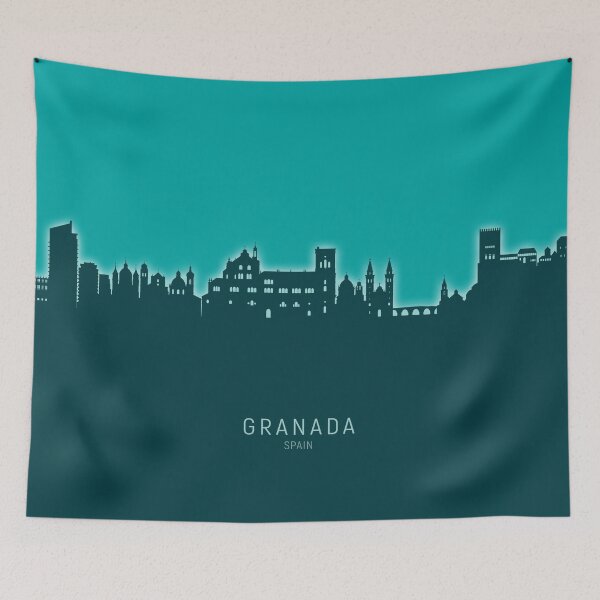 Item preview, Granada Spain Skyline designed and sold by ArtPrints.