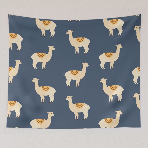 Item preview, Alpacas on blue designed and sold by reneesillus.