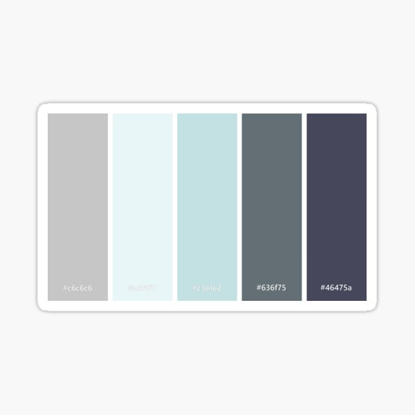 Winter - Color palette Sticker