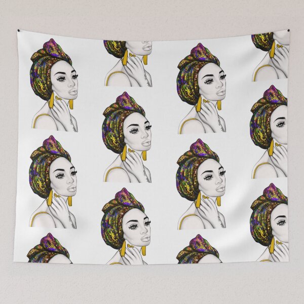 Item preview, African Woman with headwrap designed and sold by NoraciousEmpire.