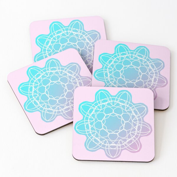 Item preview,  blue pink flower designed and sold by elvadragon.