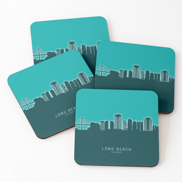 Item preview, Long Beach California Skyline designed and sold by ArtPrints.