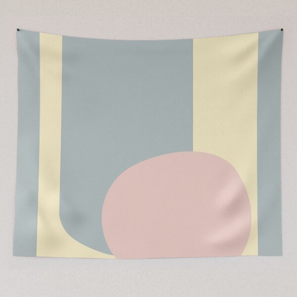 Item preview, Organic Shapes in Blush and Grey designed and sold by JuneJournal.