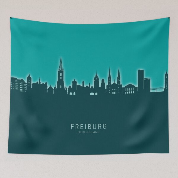 Item preview, Freiburg Germany Skyline designed and sold by ArtPrints.