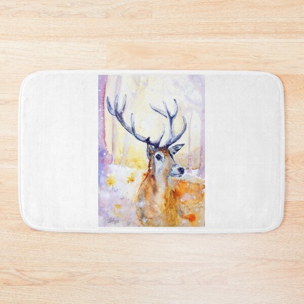 Item preview, Stag in snow designed and sold by Double Dutch Designs.