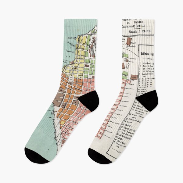 Item preview, Vintage Iquique Chile Map (1895) designed and sold by BravuraMedia.