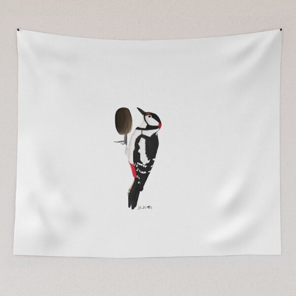 Item preview, Woodpecker bird drawing Nature Animal gift women girls men designed and sold by jz-birds.