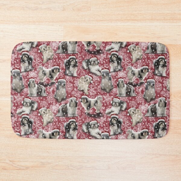 Item preview, The Christmas Polish Lowland Sheepdog designed and sold by Elspeth Rose Design.